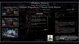 ESO PTS Dragon Bones: Wayrest Outfit Station