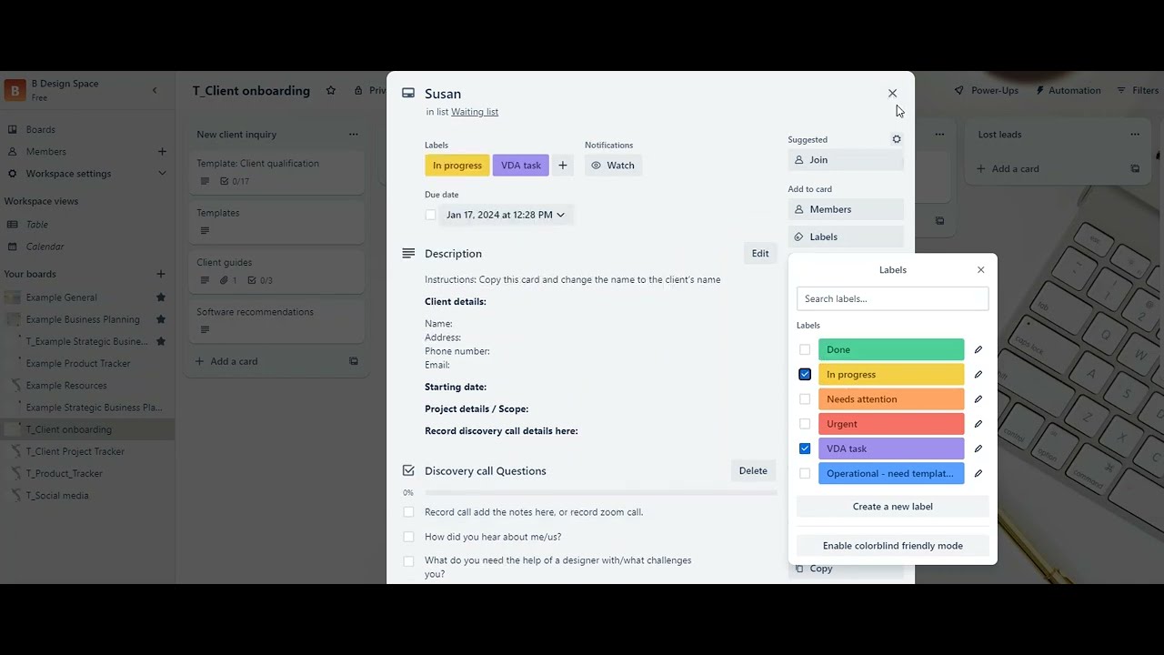 How to organize your Interior Design Business with Trello - YouTube