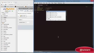 Turorial PHP dan MySQL Part 1   Membuat Database dan File Koneksi