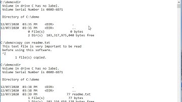 Reading a Text File in Microsoft Windows Command Line