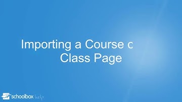 Importing a Course to a Class Page - LMS Tools