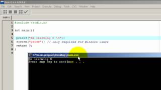 C Programming Tutorial #1 - How To Print Text Content