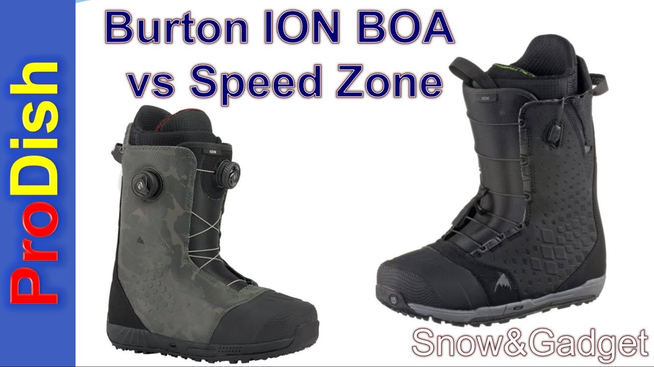 Burton Ion BOA vs Speed Zone - YouTube