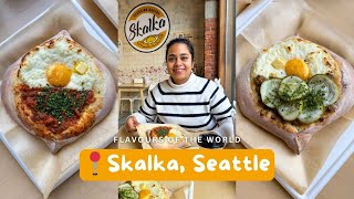 I tried the famous Georgian cheese bread that's taking Seattle by storm