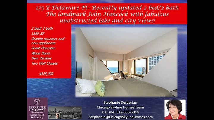 Hancock building Chicago condo for sale in Full amenity building