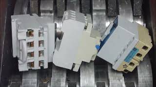Crunchy satisfying shredding of industrial components