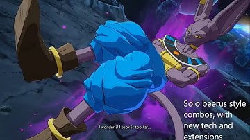 Season 4 Solo Beerus combo video | Dragon Ball FighterZ