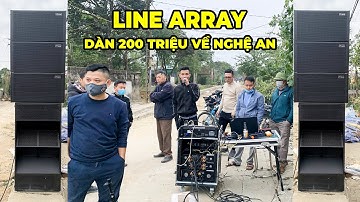 Bàn giao dàn âm thanh Line Array 200 triệu về Nghệ An | Dàn âm thanh ánh sáng sự kiện đám cưới