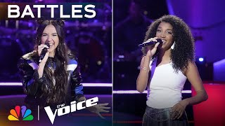 Maddi Jane & Nadège's Stellar Performance of 'Can't Take My Eyes Off Of You' | The Voice Battles