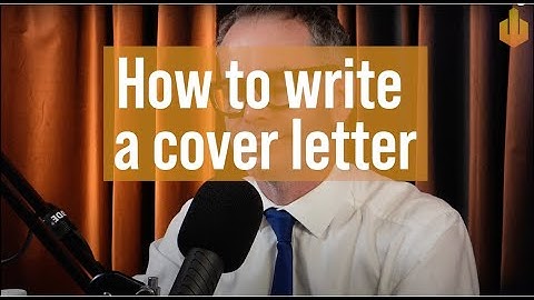 How to Write a Cover Letter