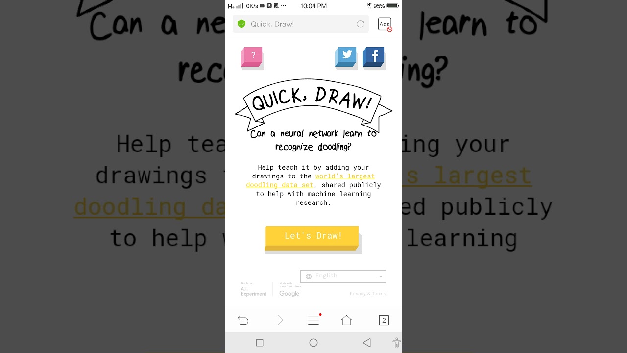 Quick Draw site YouTube