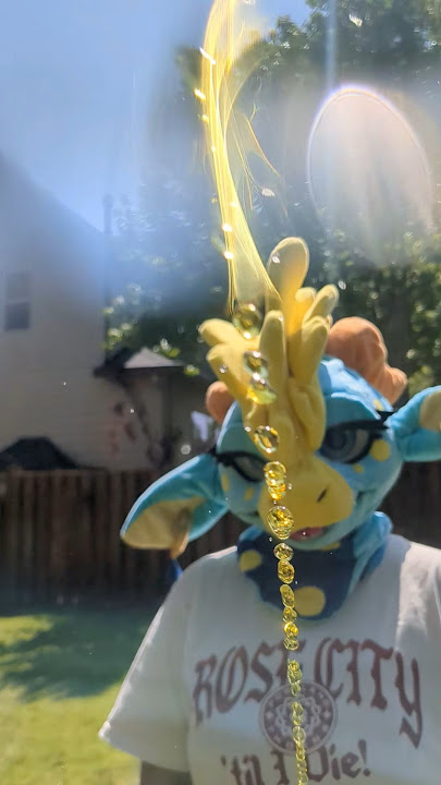 Golden shower ✨ #furry #furries #fursuiters #fursona #funny #antizoo #dinomask #tiktok #cosplay