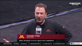 Gophers' Richard Pitino Interviewed by BTN on Minnesota's B1G Tourney Win vs. Northwestern
