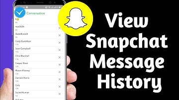 How To View Snapchat Message History || how to see your chat history on snapchat