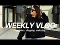 Weekly vlog  lille copines unboxing shopping 