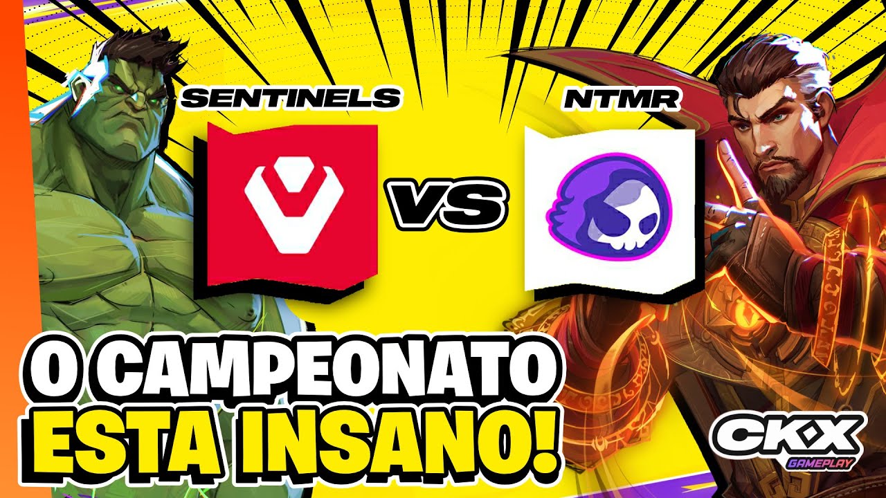 JOGO INSANO ENTRE SENTINELS VS. NTMR - MARVEL RIVALS INVITATIONAL REACT