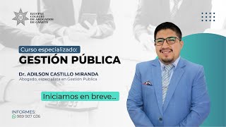 Gestión Publica y funciones del Estado | Adilson Castillo Miranda