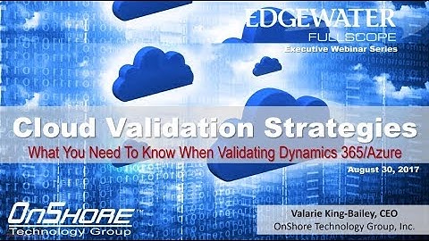 Cloud Validation Strategies and Best Practices