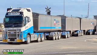 Big European Road Trains in Australia Compilation #3