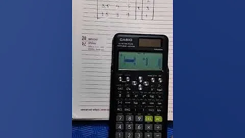 CASIO 991ES PLUS Calculator Matrix Multiplication Size 3X3 Matrix and 3X1 Matrix