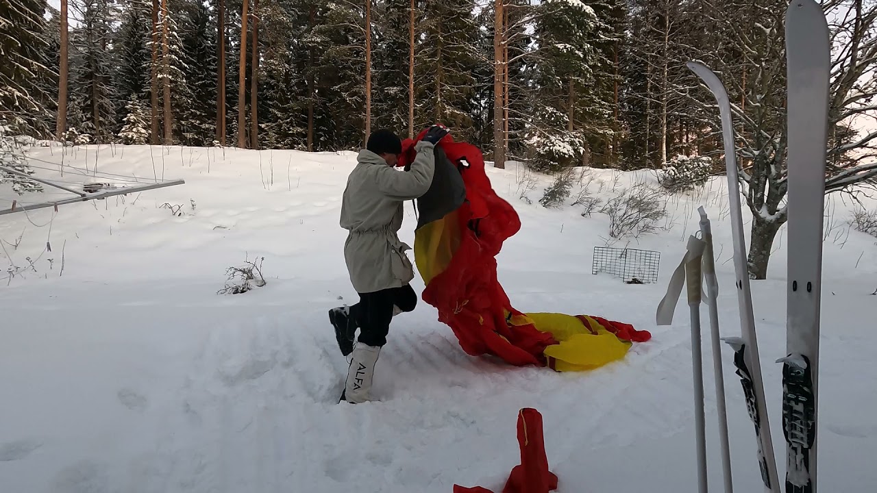 Я устанавливаю свою новую зимнюю палатку, лагерь Fjellheimen X-Trem 3