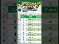 How to Get Auto Serial Number in Excel. #excel #shorts #viral #tech #shortcutkeys#counta