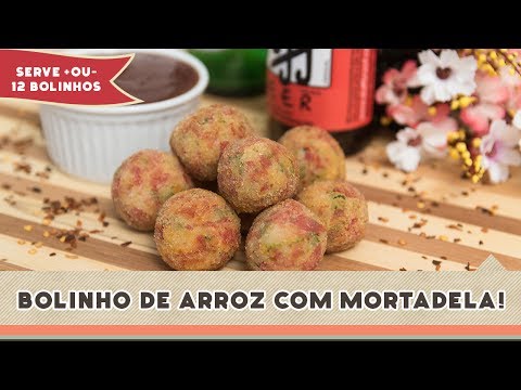 Bolinho de Arroz com Mortadela - Receitas de Minuto #141