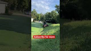 how to mow hills with a toro z master 2000 lawn mower #shorts