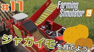 #17【Farming Simulator 19】「ジャガイモの栽培・収穫もやってみた！はじめてのポテト狩り楽しかったです！」
