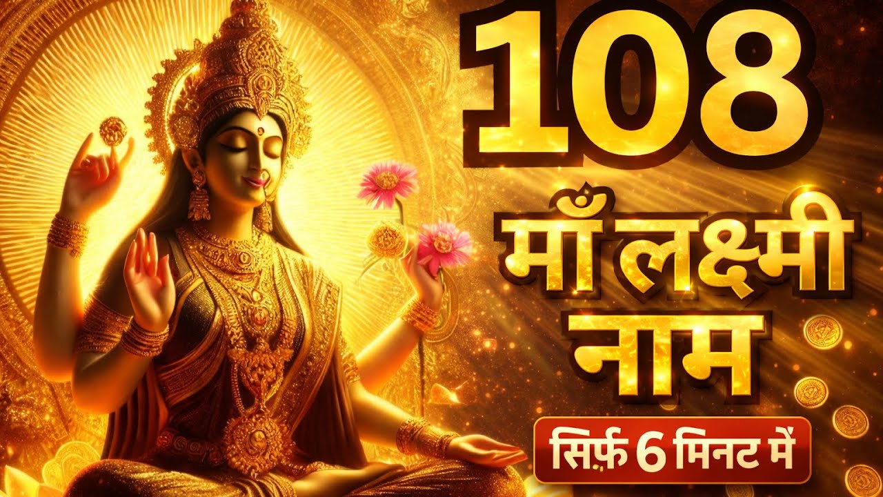 108 माँ लक्ष्मी के पवित्र नाम | घर में धन वर्षा का उपाय#divyamantragyan #laxmi