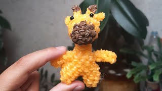 Плетение из резиночек Rainbow loom жираф 🦒💛🤎 The Nikita ✅