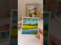 Oil pastel testing #artonyoutube # #painting #oilpastel #landscape #greenscreen #tutorialyoutube