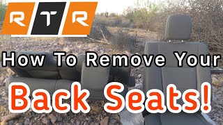 How To Remove Your Backseats! (20152020 Ford F150) #fordf150