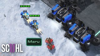 Marus Double Barracks Rush - Starcraft 2: Maru vs. Solar