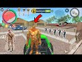 Rope hero vice town stone giant on monster truck stone giant fight army man  android gameplay