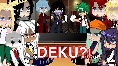 Pro heroes, Class 1-A and Parents react to LOV || mha/bnha || Gacha Club/ Gacha Life || my AU ||