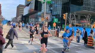 Toronto Half Marathon 2023 from Yonge & Sheppard to Exhibition Place