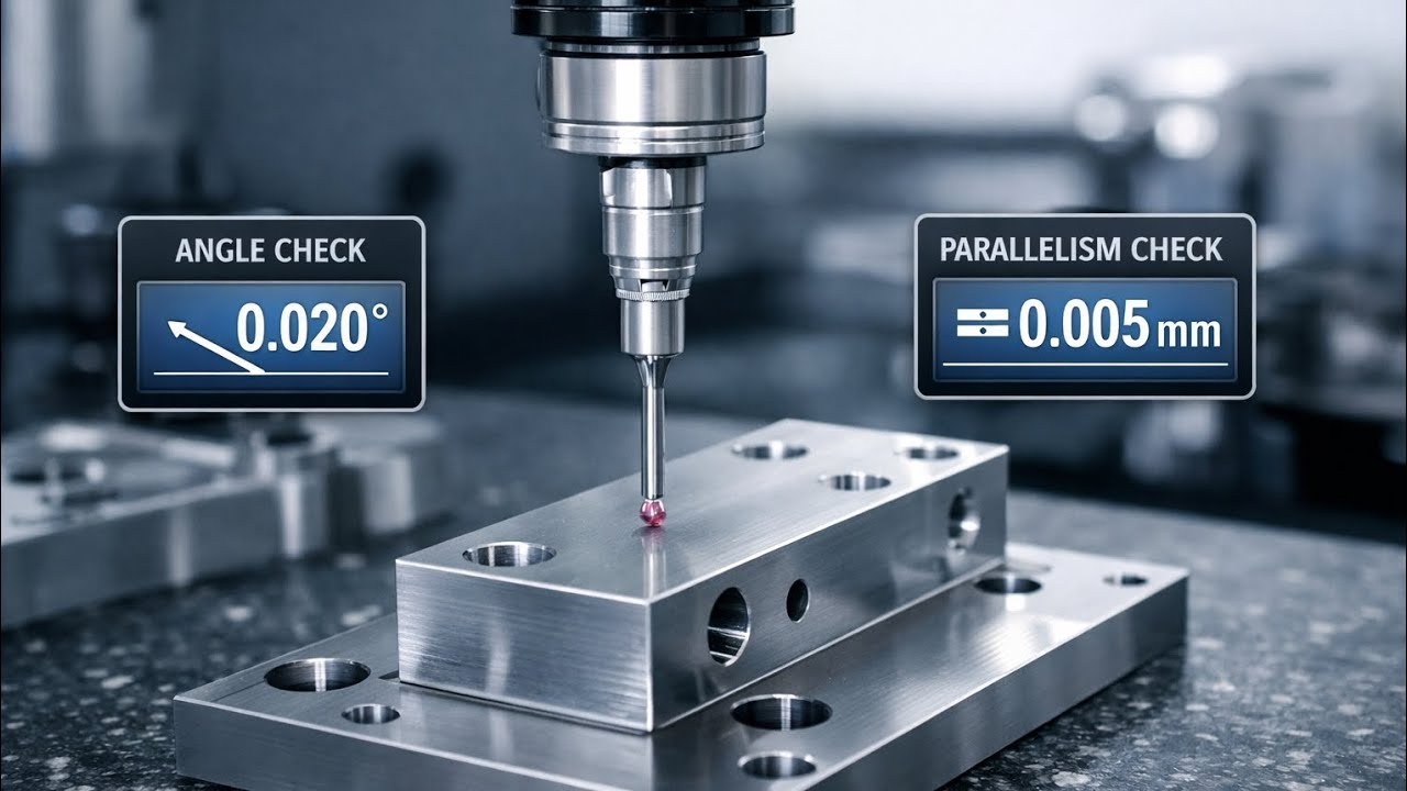 Parallelism Checking Instrument Angle and parallelism check on CMM ll How to Angle inspect on CMM ...