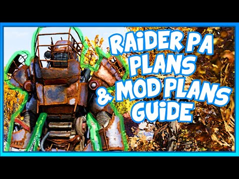 How to get RAIDER POWER ARMOR PLANS & MOD PLANS in Fallout 76 | Raider Power Armor Guide