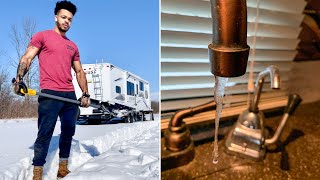 Buried in Snow W/Frozen Pipes | RV Renovation