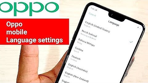 OPPO Mobile Language Setting | OPPO Mobile Language Change