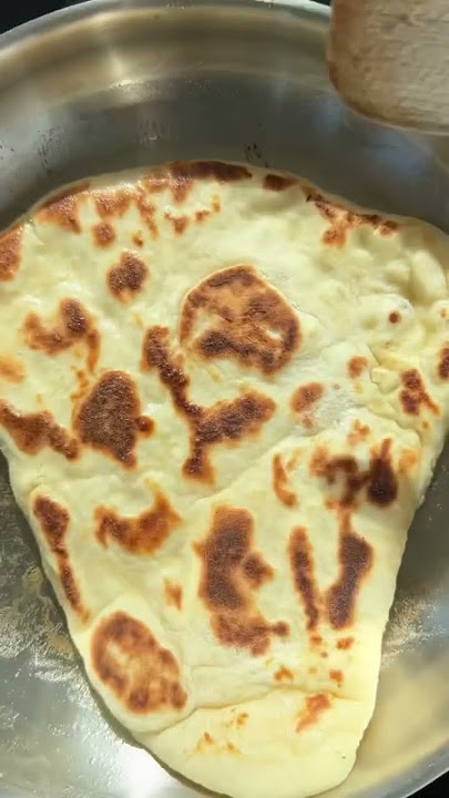 2 Ingredient Naan (250g self raising flour and 250g Greek yoghurt) #easyrecipe #quickrecipe #naan