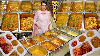 UNLIMITED FOOD in Just Rs 99/- | Street Food India | Cheapest Buffet