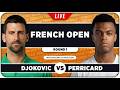 DJOKOVIC vs MPETSHI PERRICARD • French Open 2026 • LIVE Tennis Watchalong