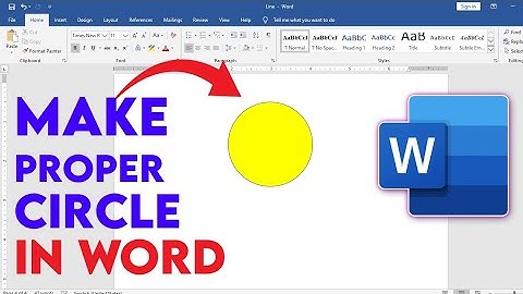 Hoe teken je een cirkel in Microsoft Word?