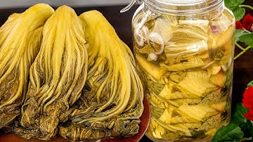 Cách Muối Dưa Cải Chua Vàng Giòn, nhanh ăn, đơn giản đảm bảo thành công | Pickled mustard green