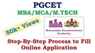 PGCET 2023 | Step By Step Process to Fill Online Application | KEA screenshot 1