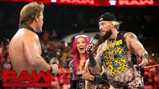 Sasha Banks und Enzo Amore werden von zwei Hatern konfrontiert: Raw, 1. August 2016