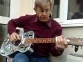 Walking Blues on acoustic Dobro in open 'D'