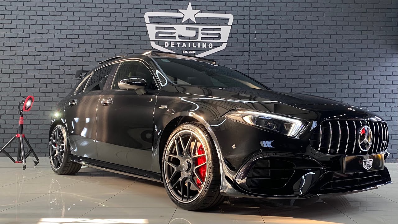 ベンツ　A45S AMG TURBO W177 マットブラック　エンブレム Mercedes-Benz 純正品 AMG A45S リアエンブレム NEW Aクラス